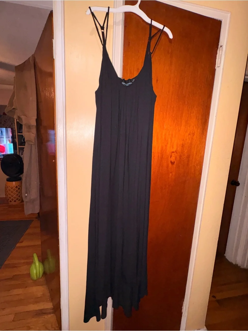 RARE Cynthia Rowley 2X Black Hi Lo Maxi with shelf bra, adjustable straps - Picture 4 of 11